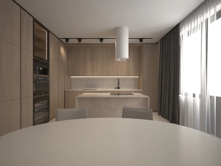 ინტერიერი ბუნებრივი მასალებით — ვიზუალიზაციები